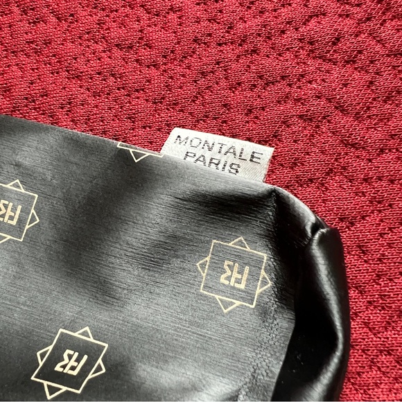 Montale Paris black gold small travel drawstring bag for perfume cologne makeup - Picture 4 of 4